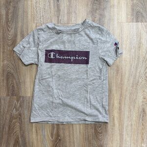 Champion Gray T-Shirt with Logo